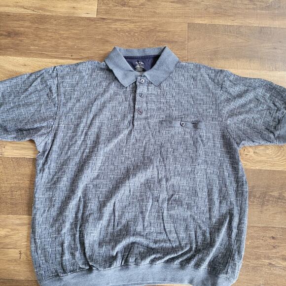 Men's XL David Taylor Blue Golf Polo Collared Short Sleeve Cinched Waist - Picture 8 of 9